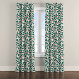 Mistletoe Branch Christmas Floral Green Red Blackout Window Curtain MISTLETOE