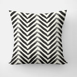 African Mudcloth Print Geometric Black White Ethnic Throw Pillow Cover CHIMA