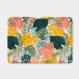 Monstera Exotic Tropical Plants Multicolor Bath Mat FIDAH