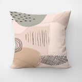 Abstract Art Scandinavian Neutral Mid Century Modern Throw Pillow Cover NEUTRA
