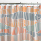 Minimalist Aesthetic Pastel Colors Mid Century Modern Shower Curtain HULDA