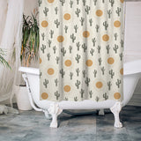 Summer Cactus Desert Sun Boho Southwestern Shower Curtain CACTUS