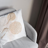 Abstract Art Blush Pink Ivory Beige Neutral Boho Throw Pillow Cover ADELE