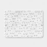 Boobs Female Body Feminist Funny Art Boho Bath Mat BOOBS