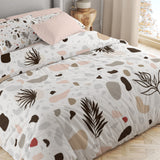 Tropical Organic Neutral Cotton Duvet Cover Set DYPSIS