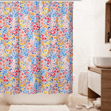 Multicolor Tiny Wild Flowers Botanical Floral Shower Curtain LALITA