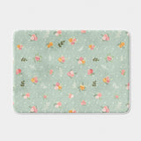 Vintage Retro Roses Floral Sage Green Farmhouse Rustic Bath Mat ROSALIE