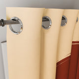 Warm Red Tones Terracotta Mid Century Modern Blackout Window Curtains FLORENCE - 2 Panels