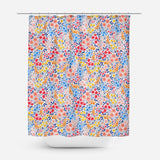 Multicolor Tiny Wild Flowers Botanical Floral Shower Curtain LALITA
