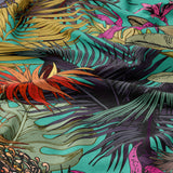 Teal Green Tropical Forest Cotton Duvet Cover Set AMAZON