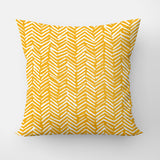 African Minimalist Yellow White Mudcloth Throw Pillow Cover FURAHA