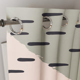 Abstract Art Scandinavian Neutral Pastel Mid Century Modern Blackout Window Curtains NEUTRA - 2 Panels - Nursery Curtains