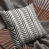 African Mudcloth Print Geometric Black White Ethnic Throw Pillow Cover CHIMA