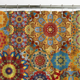 Bohemian Gyspy Patchwork Floral Mandala Boho Chic Shower Curtain MANDALA