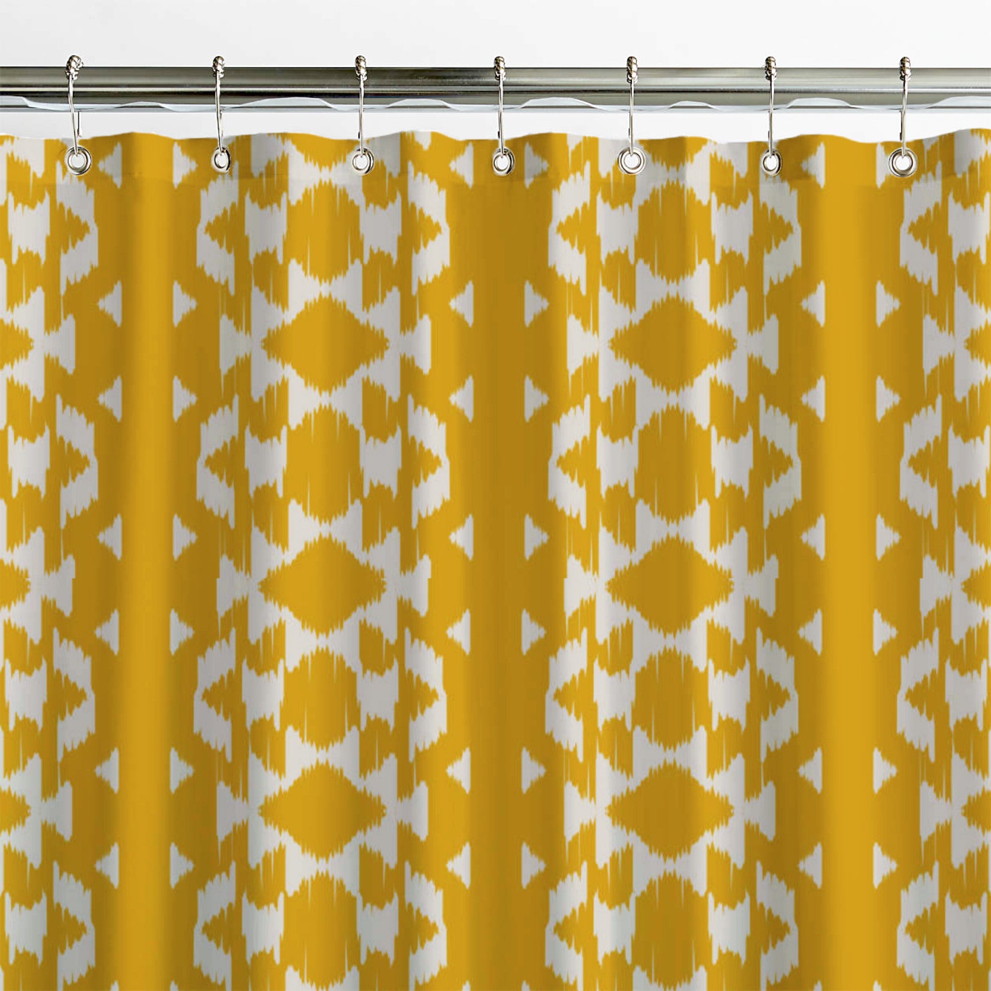 African Mudcloth Ethnic Mustard Yellow Boho Shower Curtain NALA – Shapes  Decor