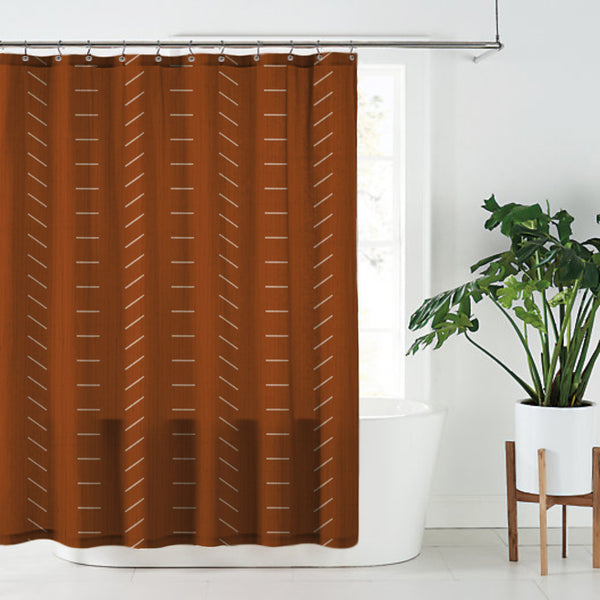 Burnt orange outlet shower curtain