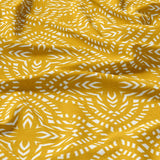 Abstract Geometric Mustard Yellow Cotton Duvet Cover Set SAMSON