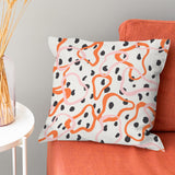 Abstract Geometric Shapes Orange Pink Throw Pillow Cover SELMA