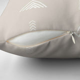 Scandinavian Minimalist Geometric Beige Throw Pillow Cover KELDA