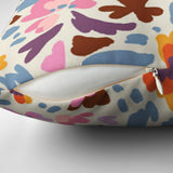 Blooming Flowers Multicolor Botanical Floral Throw Pillow Cover FLORA