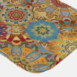 Bohemian Gyspy Patchwork Floral Mandala Boho Chic Bath Mat MANDALA